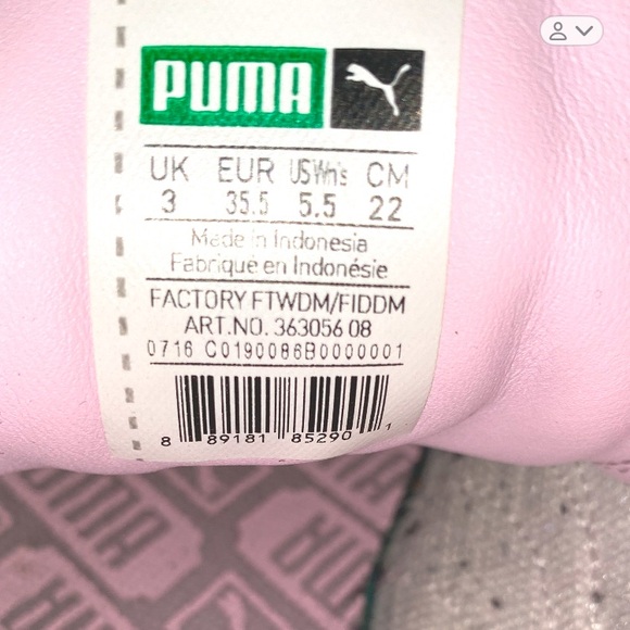 Pink Suede Pumas!   Barely worn-they look new!  Feel free to ask any questions. - Picture 4 of 6